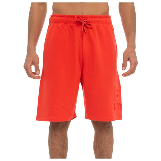 Be Nation Ανδρική βερμούδα Essentials Terry Shorts With Embossed Logo Be Nation Ανδρική βερμούδα Essentials Terry Shorts With Embossed Logo